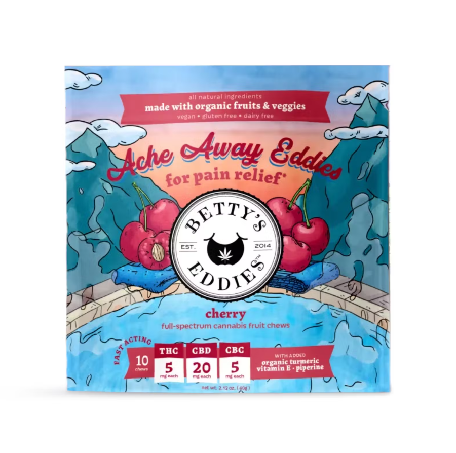 Photograph of product: Cherry 5:1:1 ( CBD : TH-oui : CBC ) | Nano Taffy | 50mg