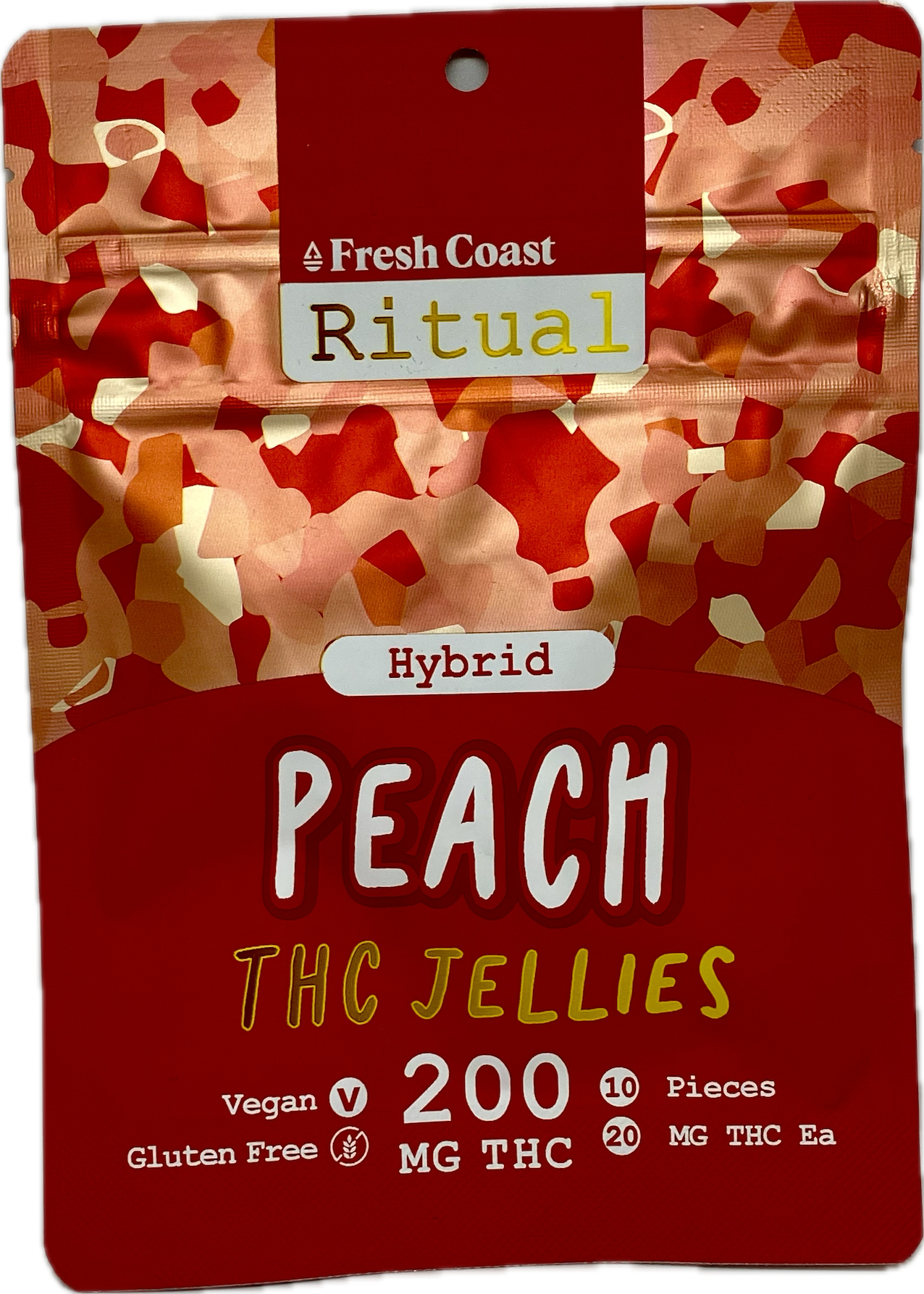 Photograph of product: Fresh Coast - Peach Jellies - 200mg