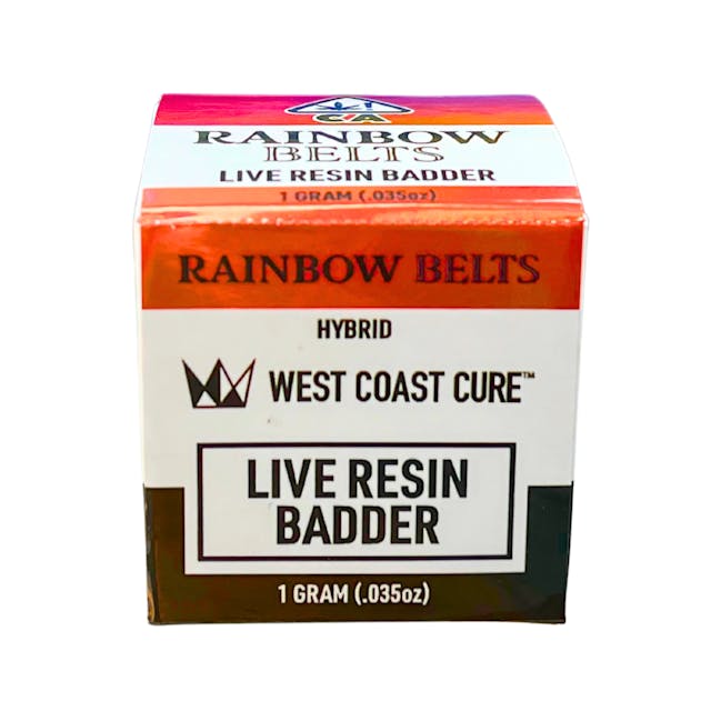 Photograph of product: CONCENTRATE (LIVE RESIN BADDER) - - HYBRID - RAINBOW BELTS