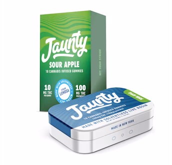 Photograph of product: Sour Apple | 100mg 10pk Live Rosin Gummies