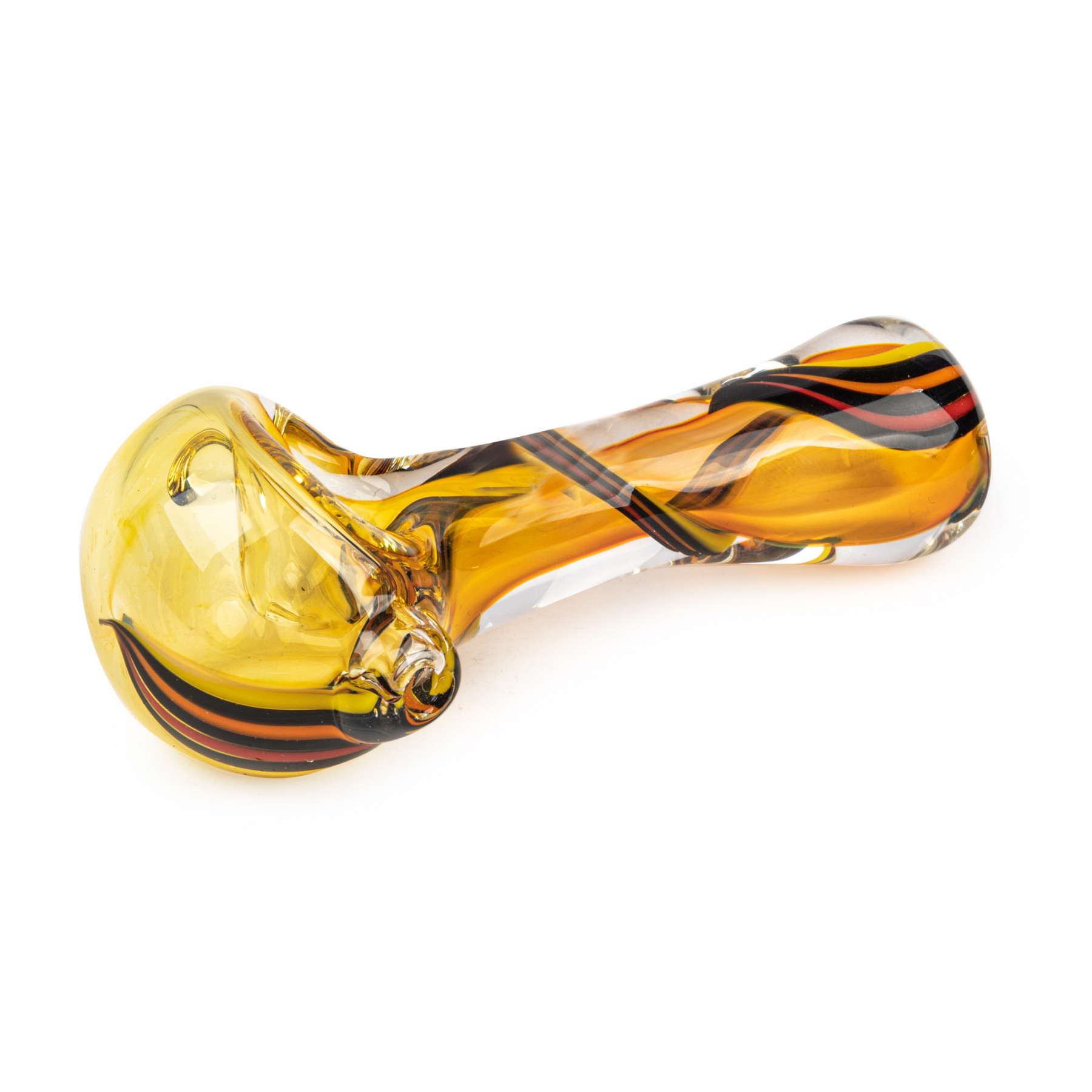 Photograph of product: Red Eye Glass 3.75" Pandora Inside-Out Hand Pipe - Yellow