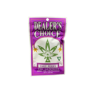 Photograph of Product: Dealer's Choice | Tart Berry | Infused Gummies | 200mg | Hybrid