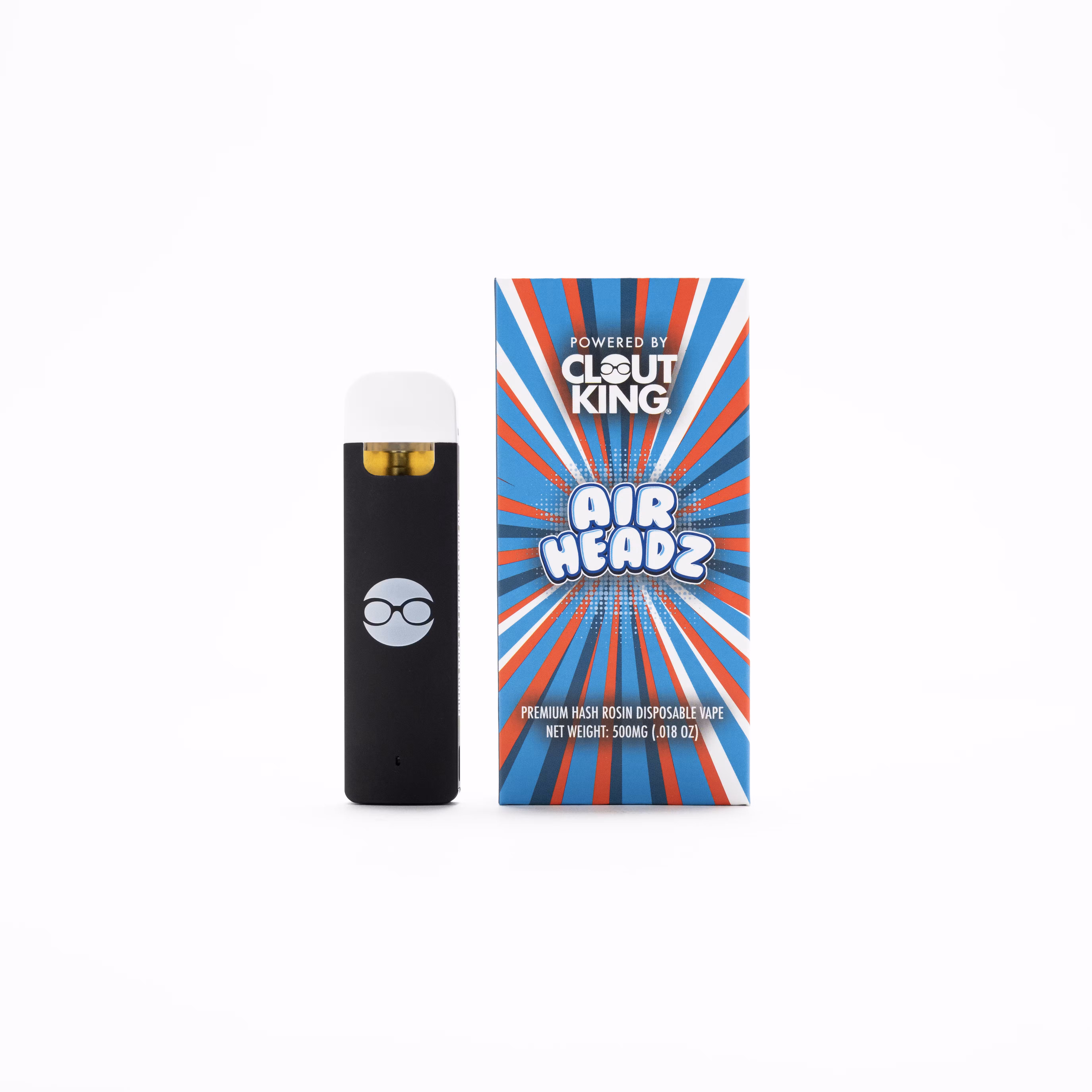 Photograph of product: Clout King Live Rosin Disposable | Airheads 3.0