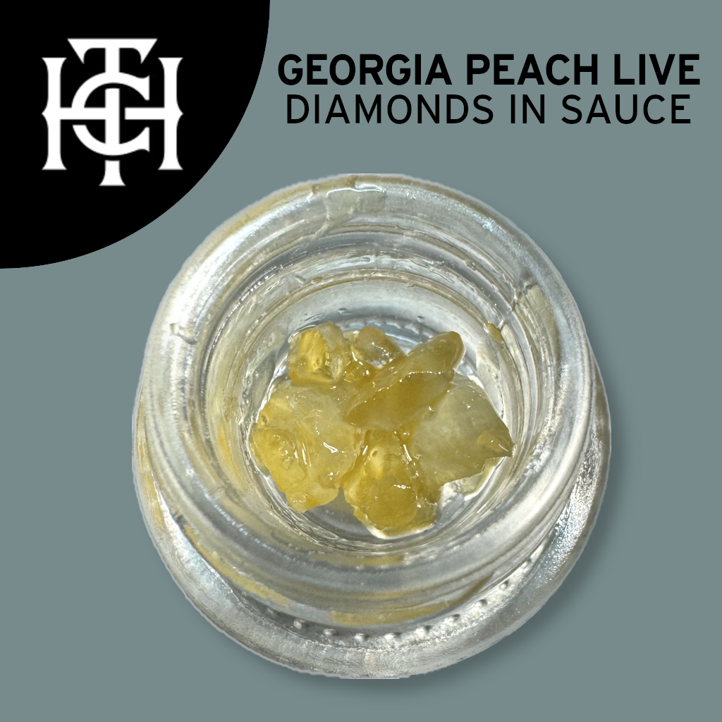 Photograph of product: Georgia Peach LIVE 1g Diamonds in Sauce