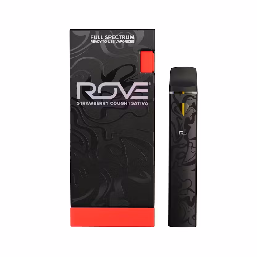 Photograph of product: Rove | 1g Diamond Live Resin Ready-To-Use Vaporizer | Strawberry Cough