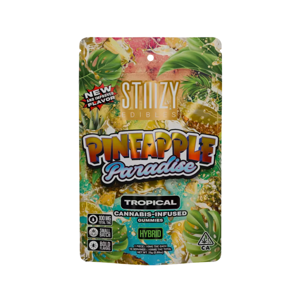 Photograph of product: PINEAPPLE PARADISE - TROPICAL GUMMIES 100MG - STIIIZY