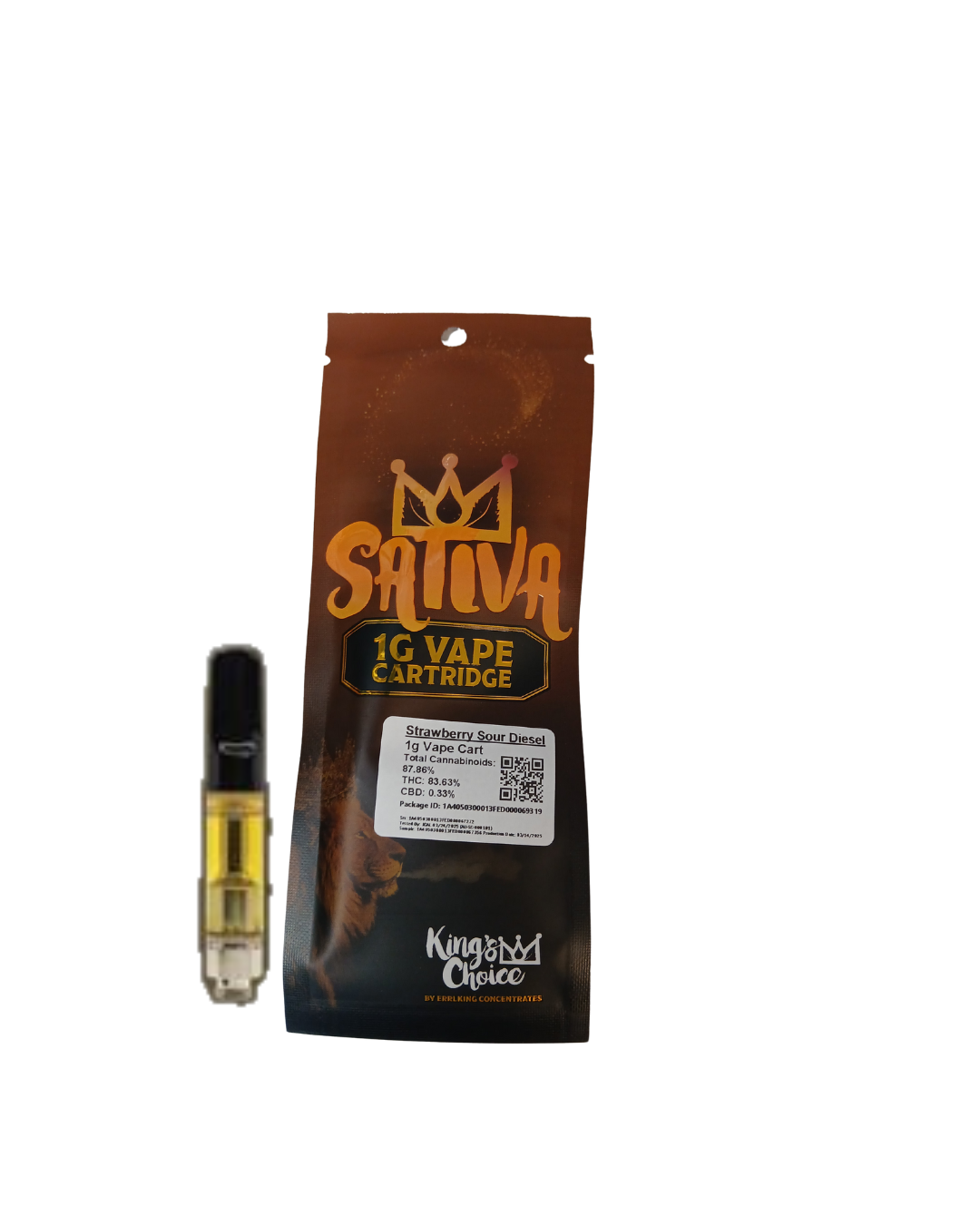 Photograph of product: Errlking 1G (Gram) Distillate 510 Cartridge Peanut Butter Breath