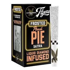 Photograph of product: Claybourne Co. - Peach Pie - 2.5G - Frosted Infused Pre Roll Pack