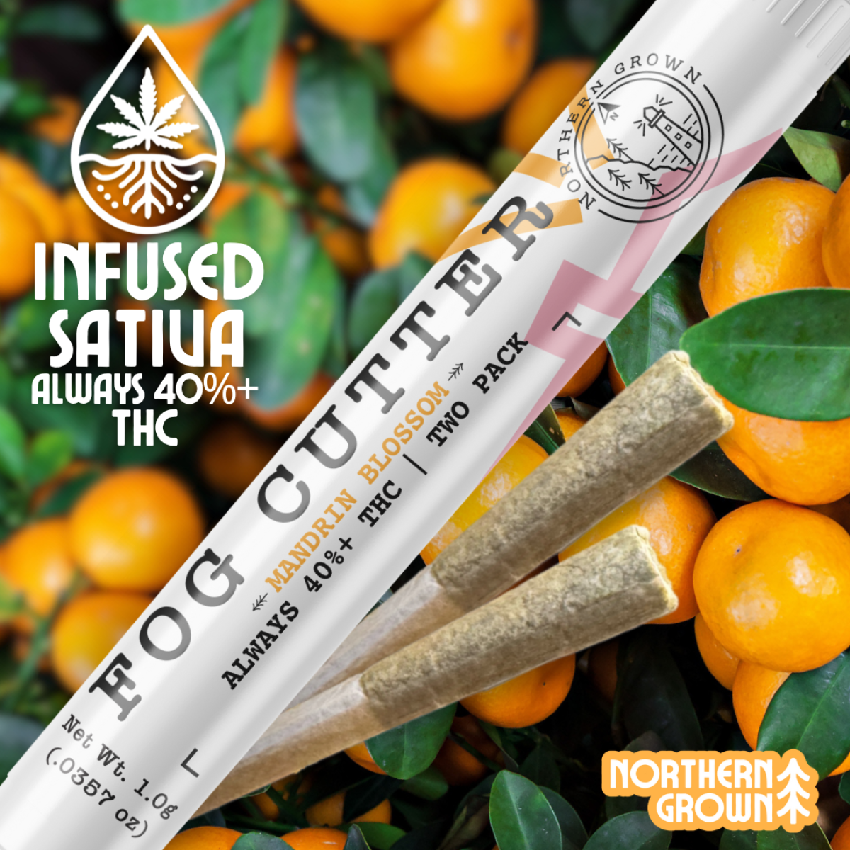 Photograph of Product: Mandrin Blossom Infused Pre-roll | 2pk