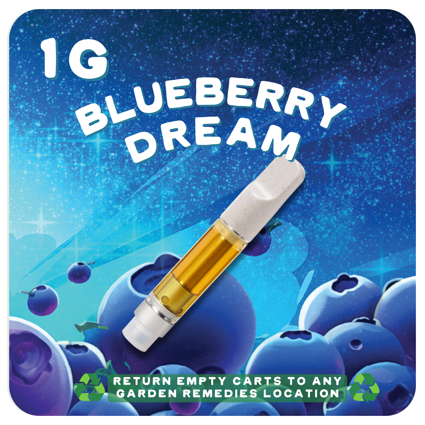 Photograph of product: Blueberry Dream | Oui'd Night | Vape 1g