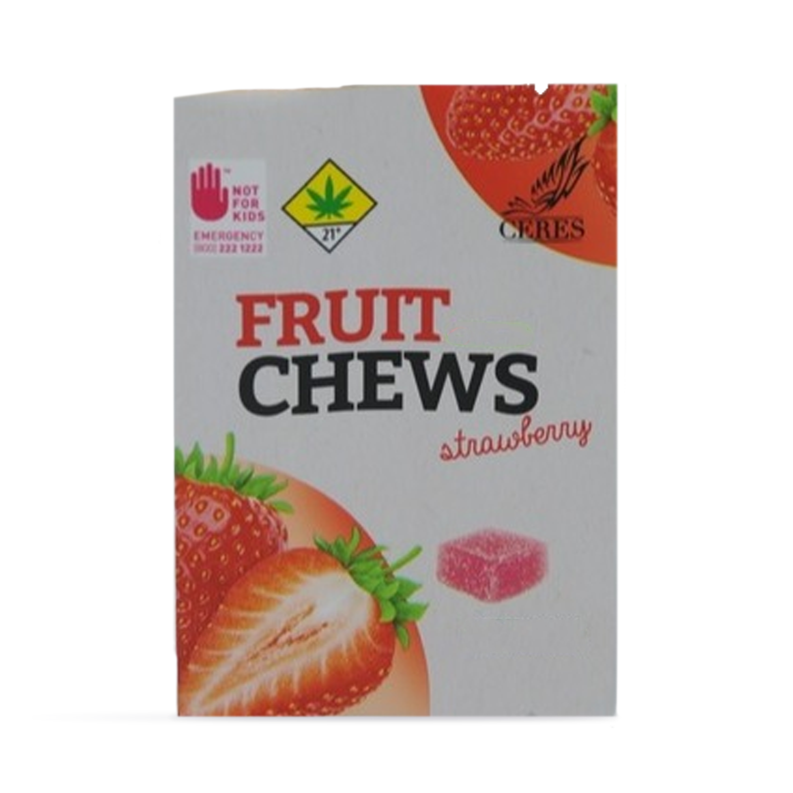 Photograph of product: Strawberry CBD Fruit Chew | 20mg