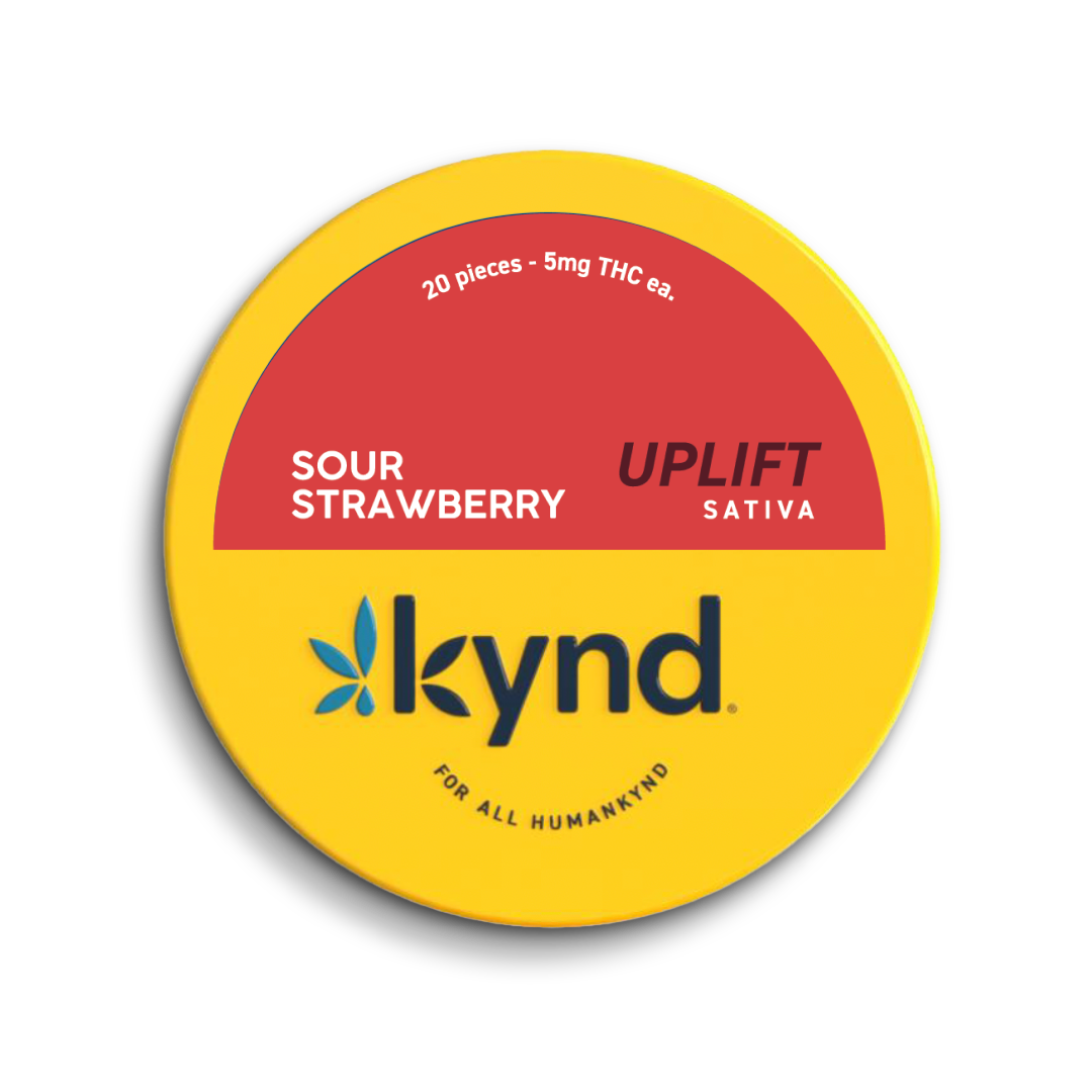 Photograph of product: Uplift Sour Strawberry Gummies 20pk