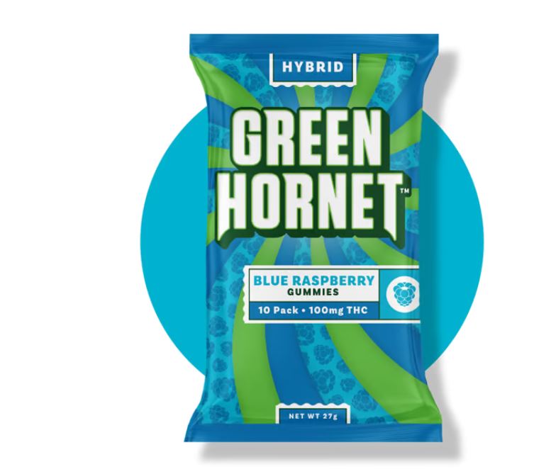 Photograph of Product: Blue Raspberry Sours Gummies | 100mg