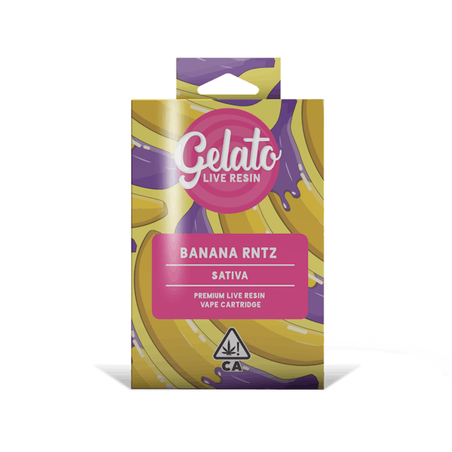 Photograph of product: Banana Runtz | 1g Live Resin Cartridge - 