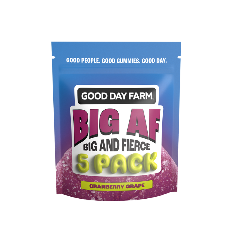Photograph of product: GDF: Big AF Gummy | Cranberry Grape | 500mg | 5pk