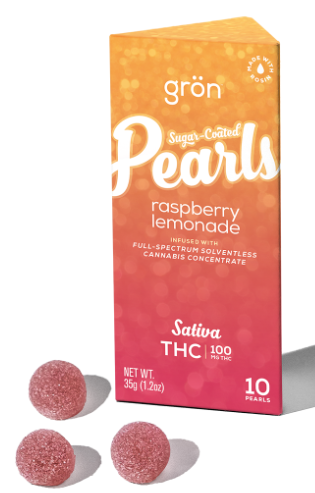 Photograph of product: Gron | Raspberry Lemonade Pearls | 100mg
