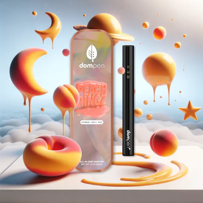 Photograph of product: Disposable Vape: Peach Ringz 1G