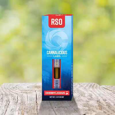Photograph of Product: Cannalicious Labs - Cherrylicious Original 1G RSO Dart