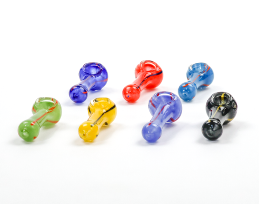 Photograph of product: LUVBUDS - GLASS - HAND PIPE - 2.5" - ASSORTED