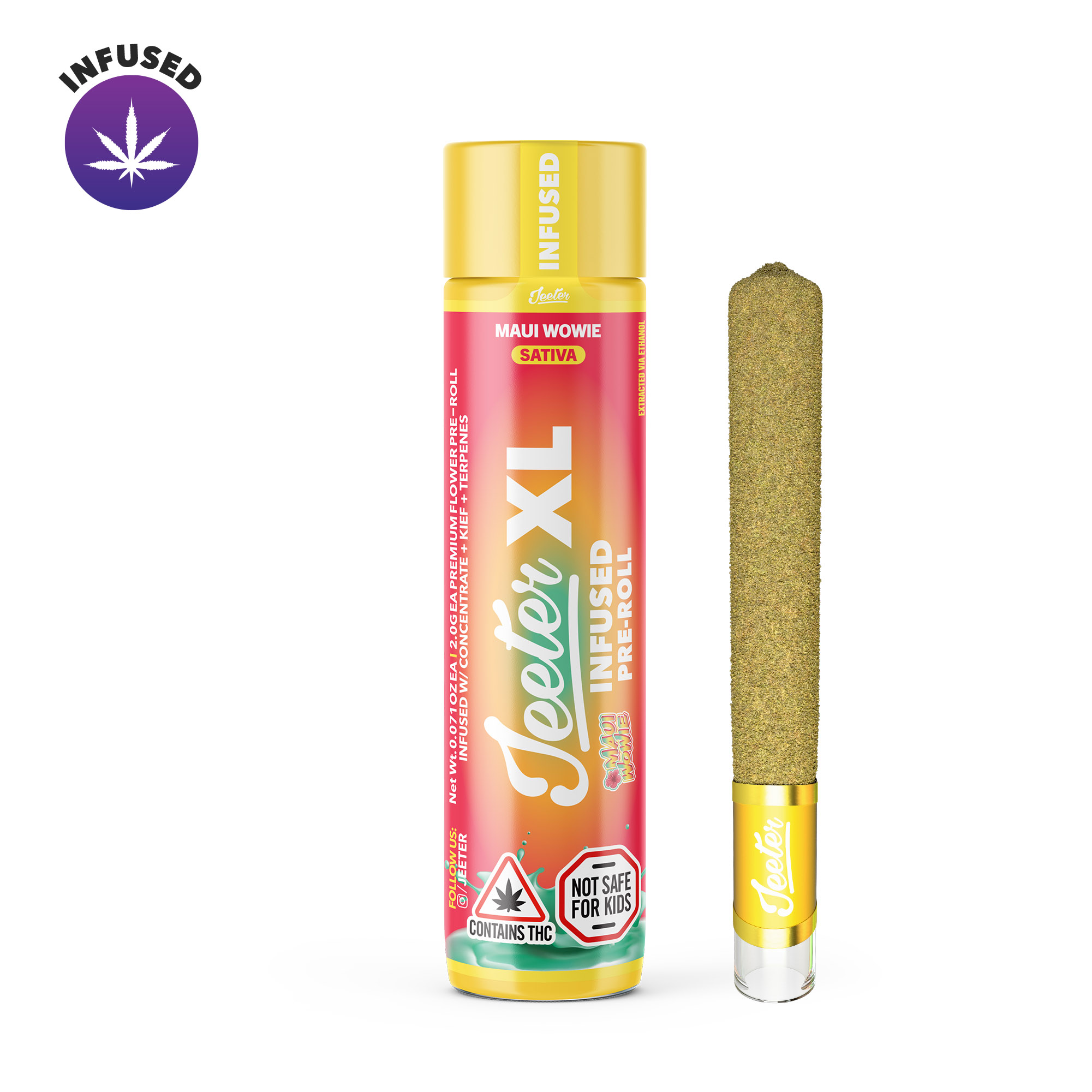 Photograph of product: Maui Wowie Infused Pre-roll 2g