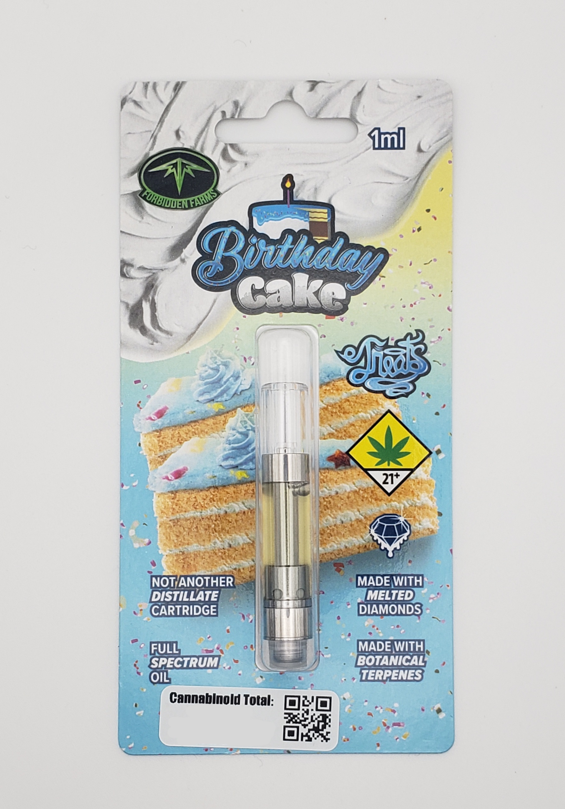Photograph of product: Birthday Cake Vape Cartridge | 1g