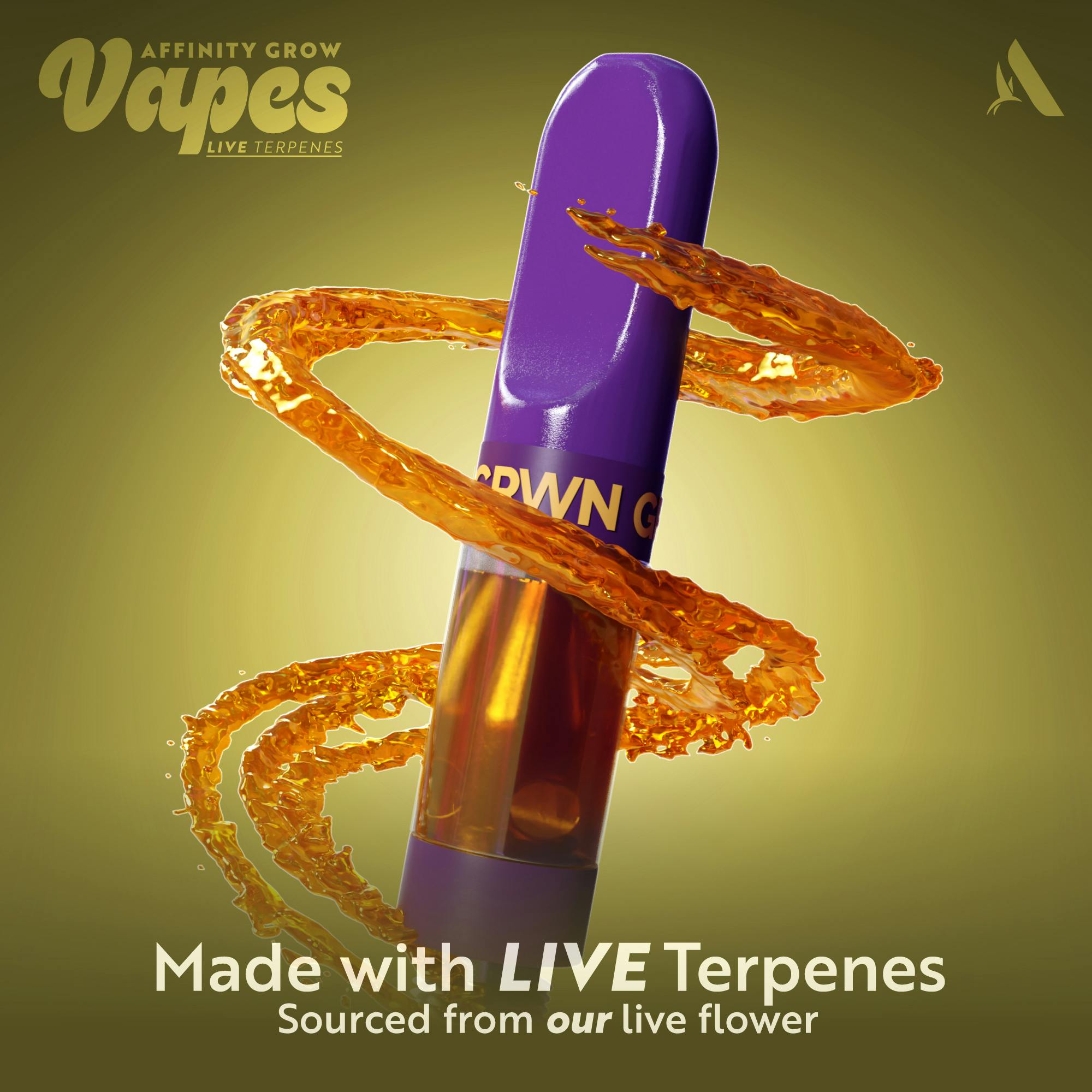 Photograph of product: Affinity Sour Band x Gary P 0.5g Live Terpene Vape T410 (S) 00531