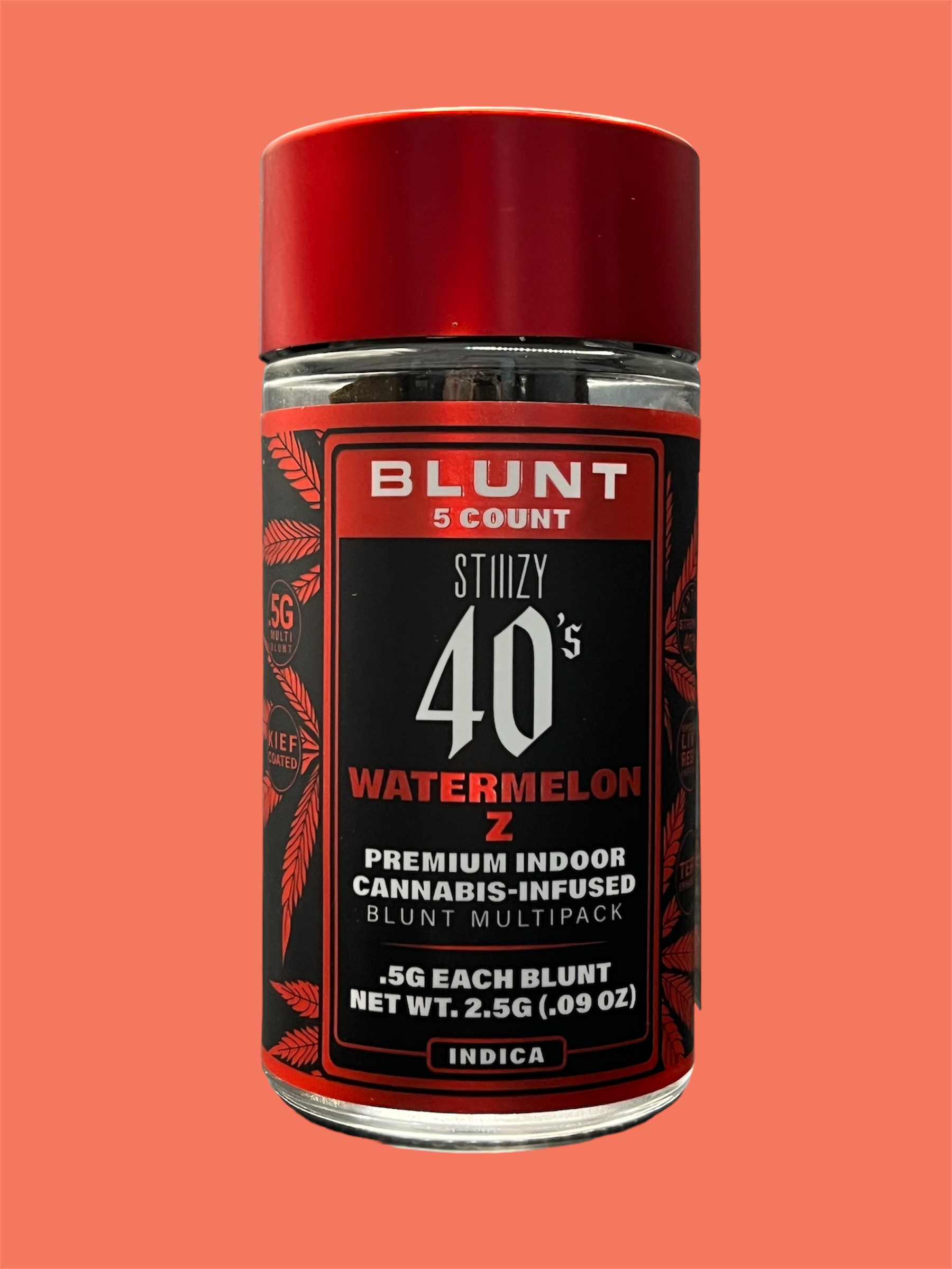 Photograph of product: STIIIZY | WATERMELON Z | INFUSED BLUNT | 5 PACK