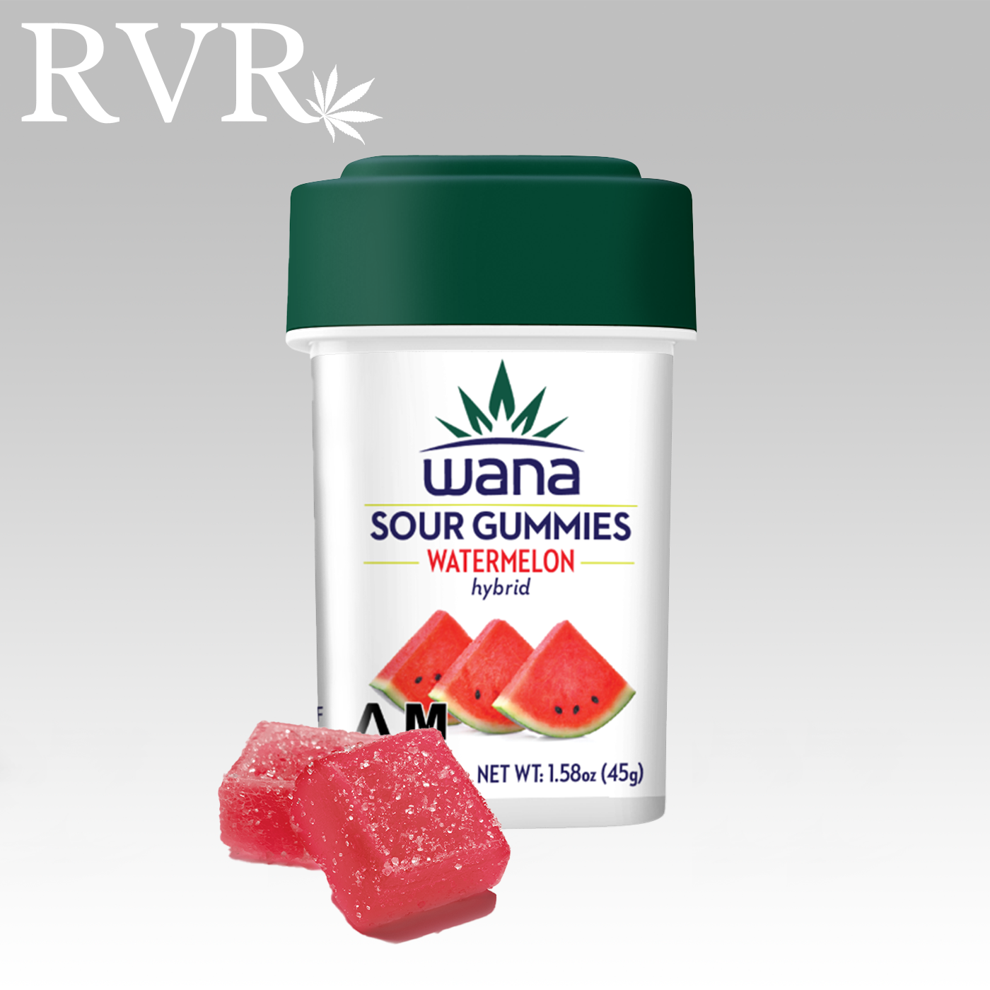 Photograph of product: AR-Wana Gummies Sour Watermelon Hybrid 100mg 10pk