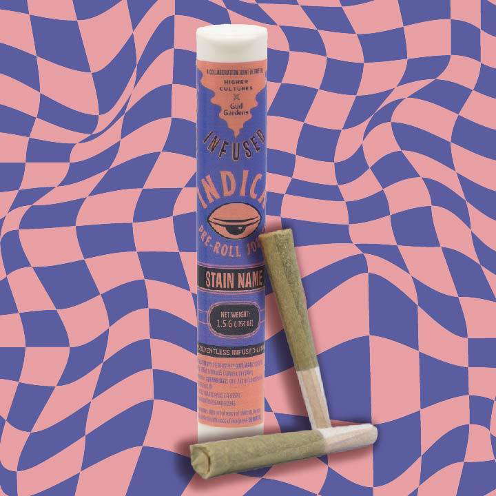Photograph of product: Higher Cultures Infused Prerolls: Blueberry Dream 2-pack