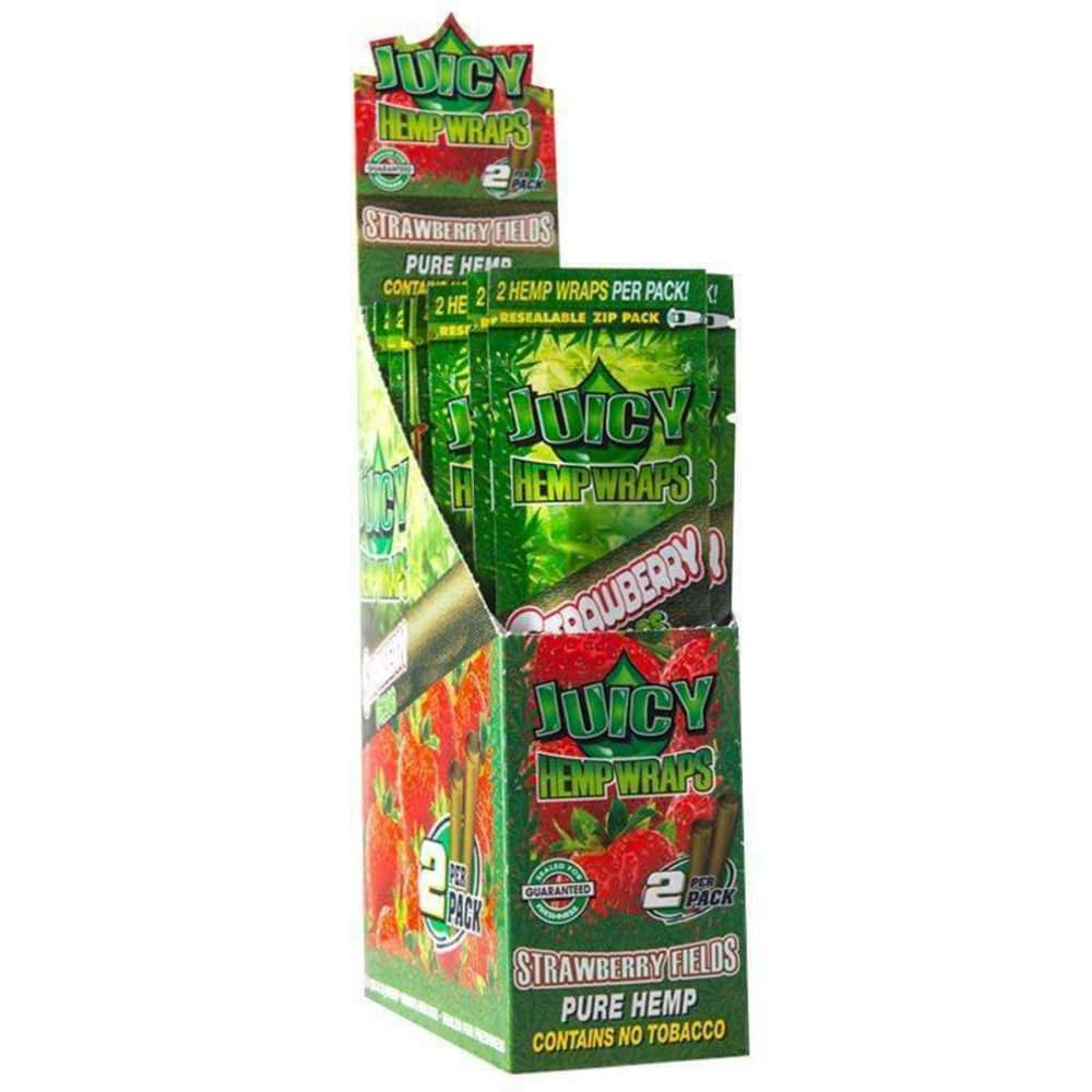 Photograph of product: Juicy Jays Hemp Wraps 2pk - Strawberry Fields