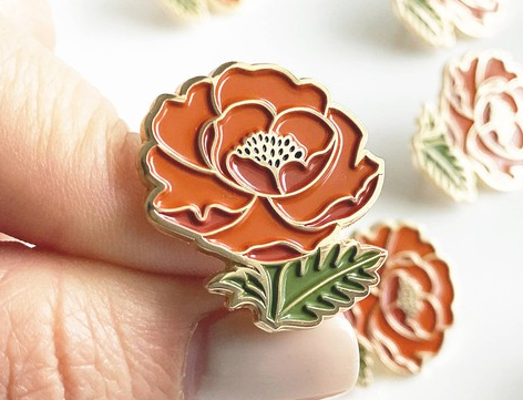 Photograph of product: Plant Lapel Pin - Paper Anchor Co.