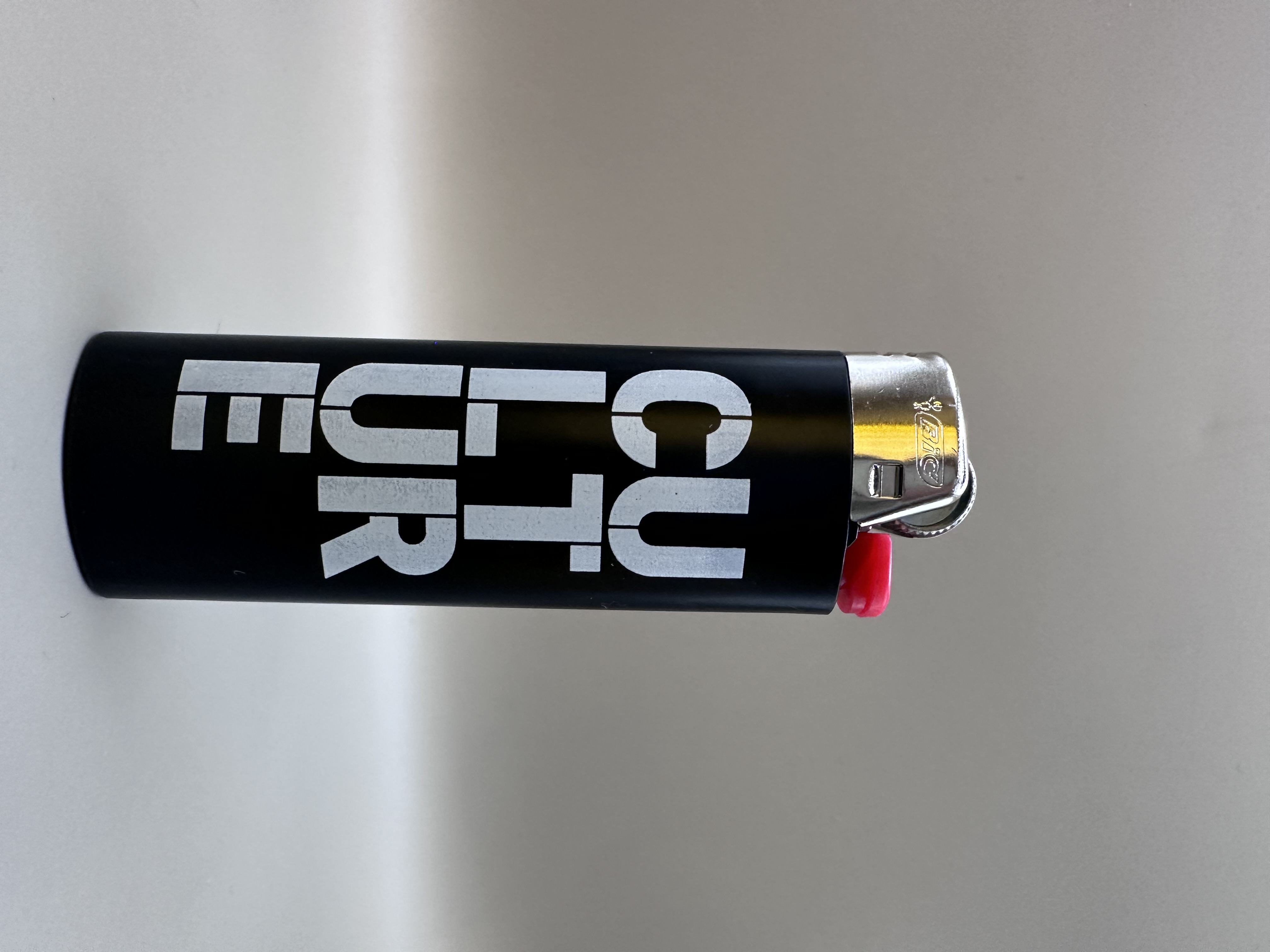 Photograph of product: Black & Silver Lighter