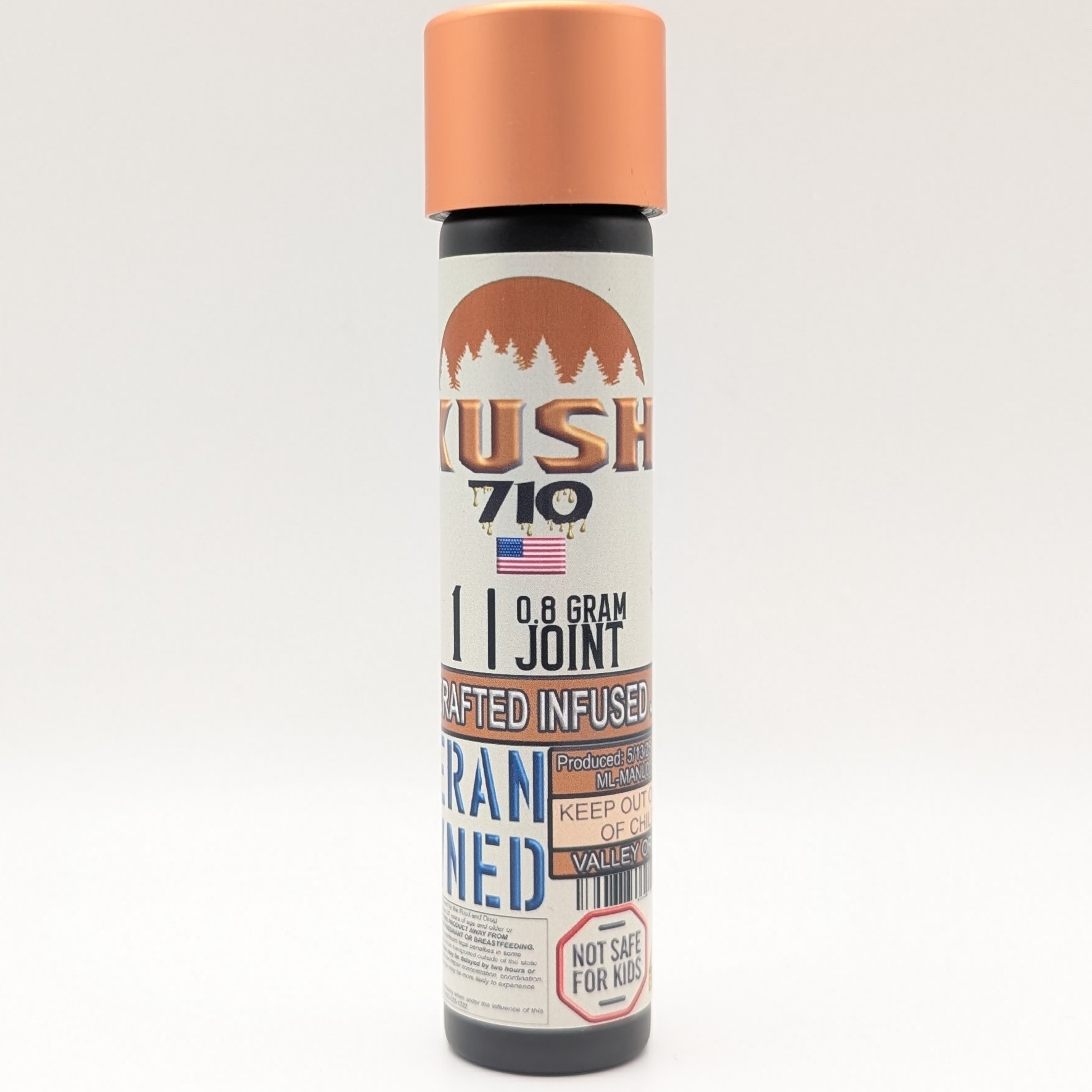 Photograph of product: Kush 710 Infused .8g Pre Roll
