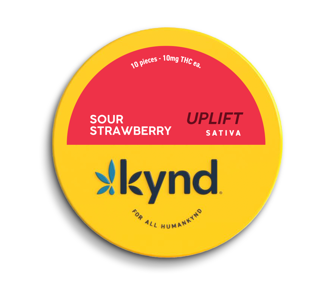 Photograph of product: Sour Strawberry | Uplift Oui'd | Gummies | 10pk/100mg