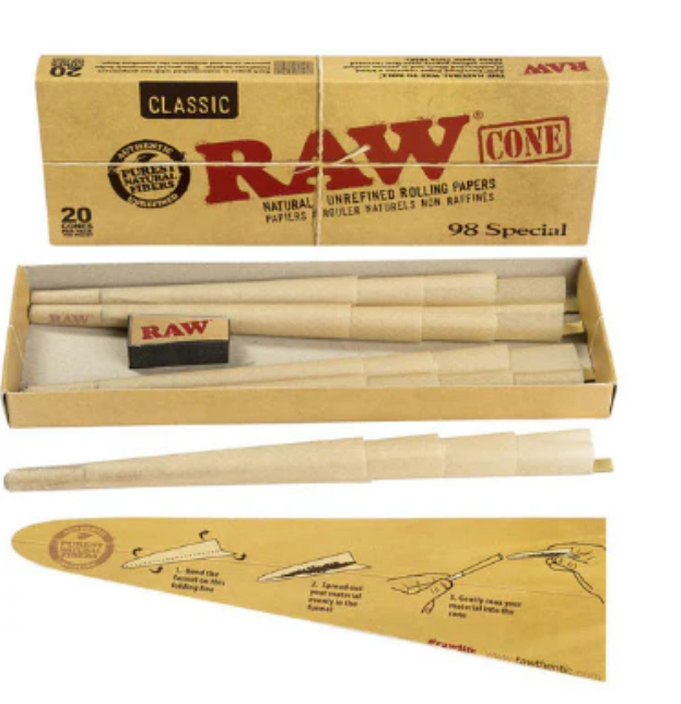 Photograph of product: RAW KING SIZE CONE 20PK