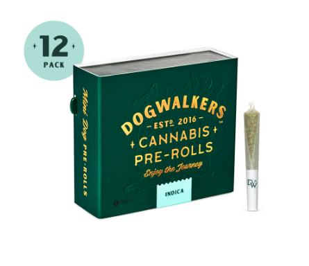 Photograph of product: Dogwalkers Animal Face 0.35g 12pk Prerolls