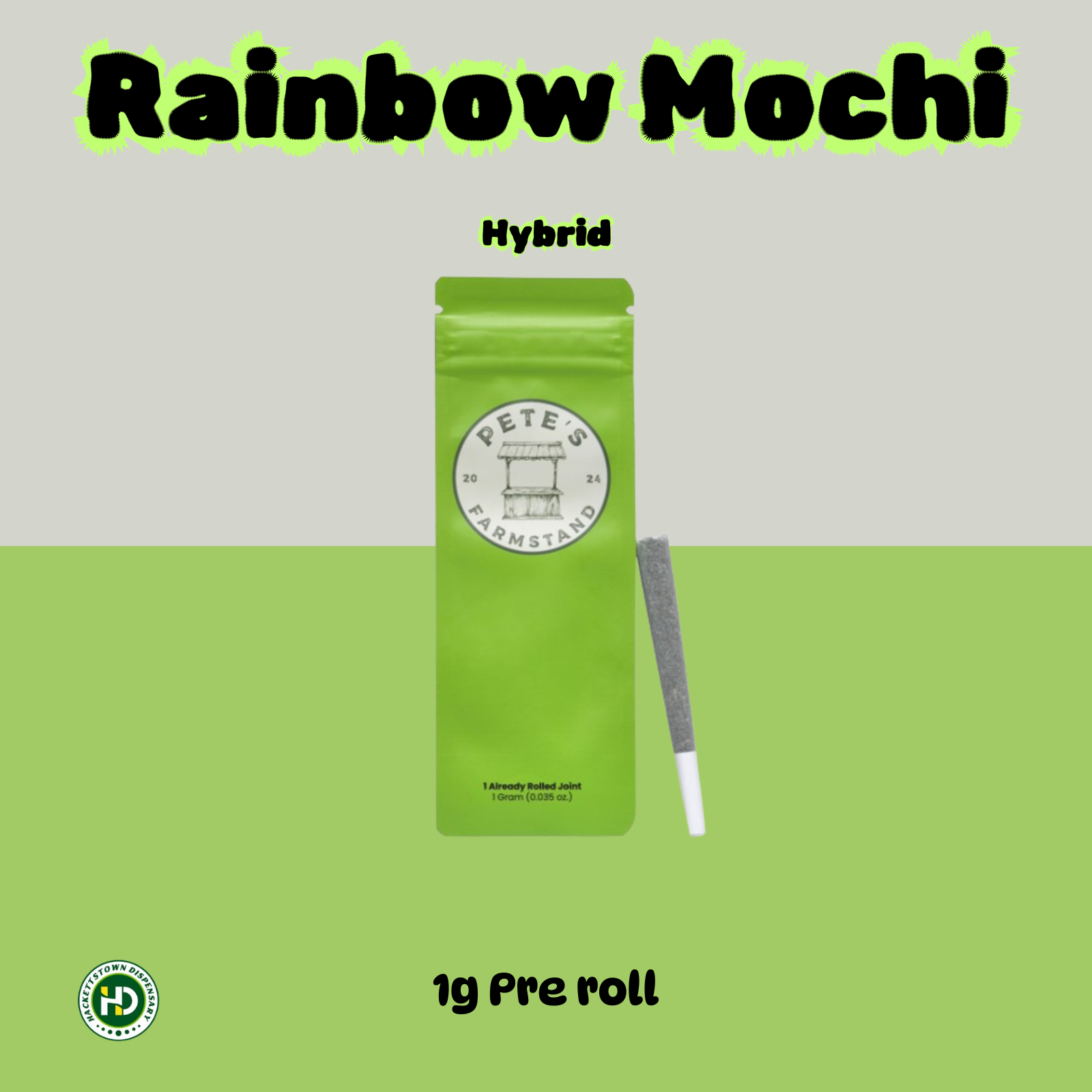 Photograph of product: Pete's Farmstand Pre | Rainbow Mochi | 1g (Hybrid)