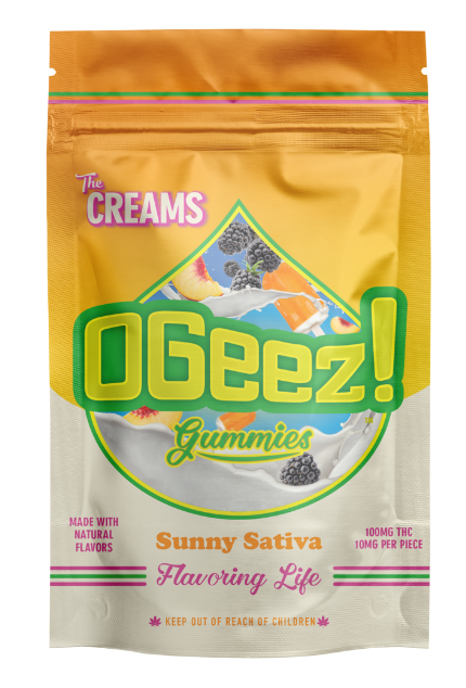 Photograph of product: OGeez Edibles The Creams 10pk/100mg- Sunny Oui'd