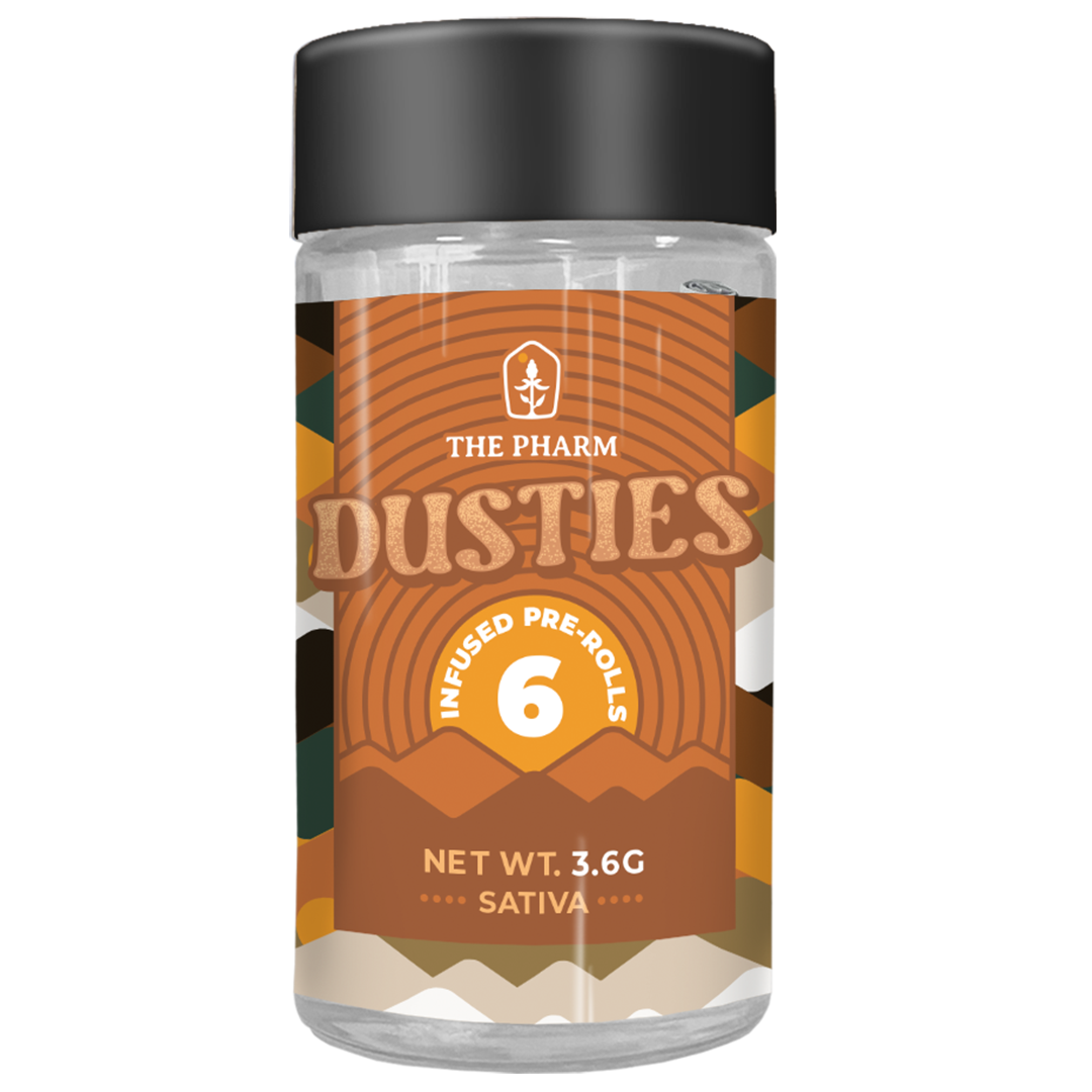 Photograph of product: Dusties Infused Pre-Rolls (6pk) - Fruity Fizz
