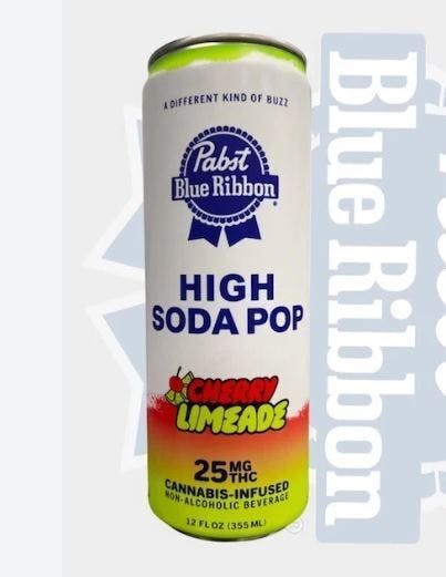 Photograph of product: Pabst (PBR) : Cherry Limeade 25mg Drink