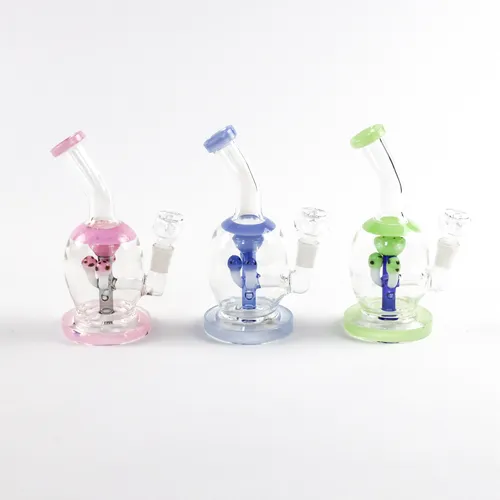 Photograph of product: 7.5" Bent Neck Spore Perc Bong