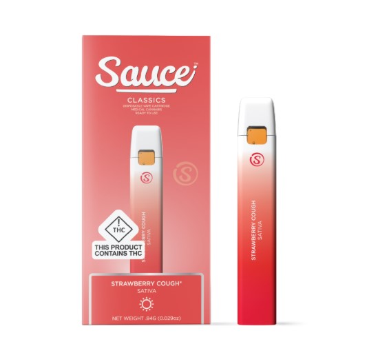 Photograph of product: Sauce | Strawberry Cough | 1g Disposable