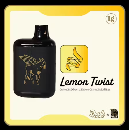 Photograph of product: Lemon Twist | All-IN-One Dispo Vape | Mule Extract