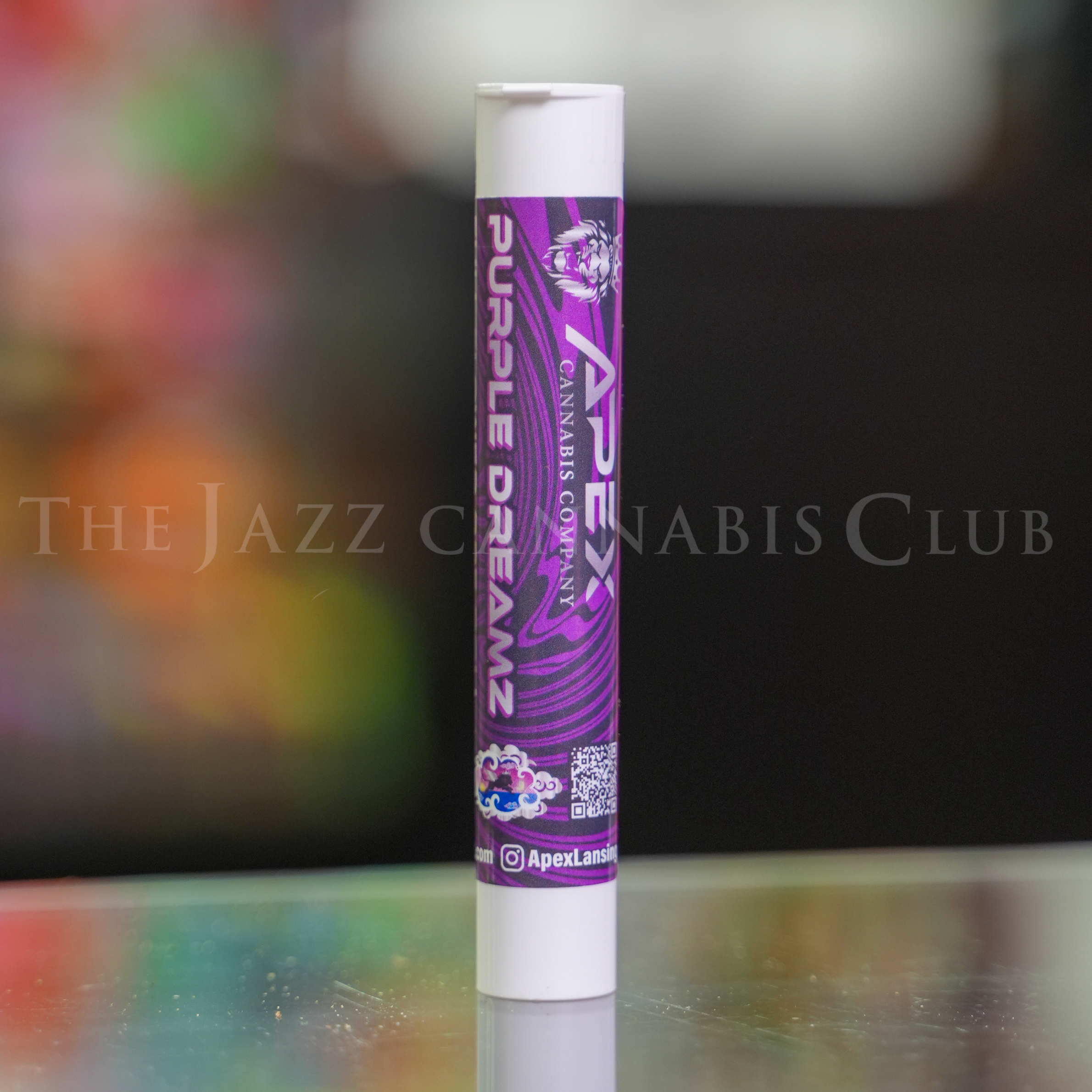 Photograph of product: Apex - Purple Dreamz - Full Flower Pre Roll