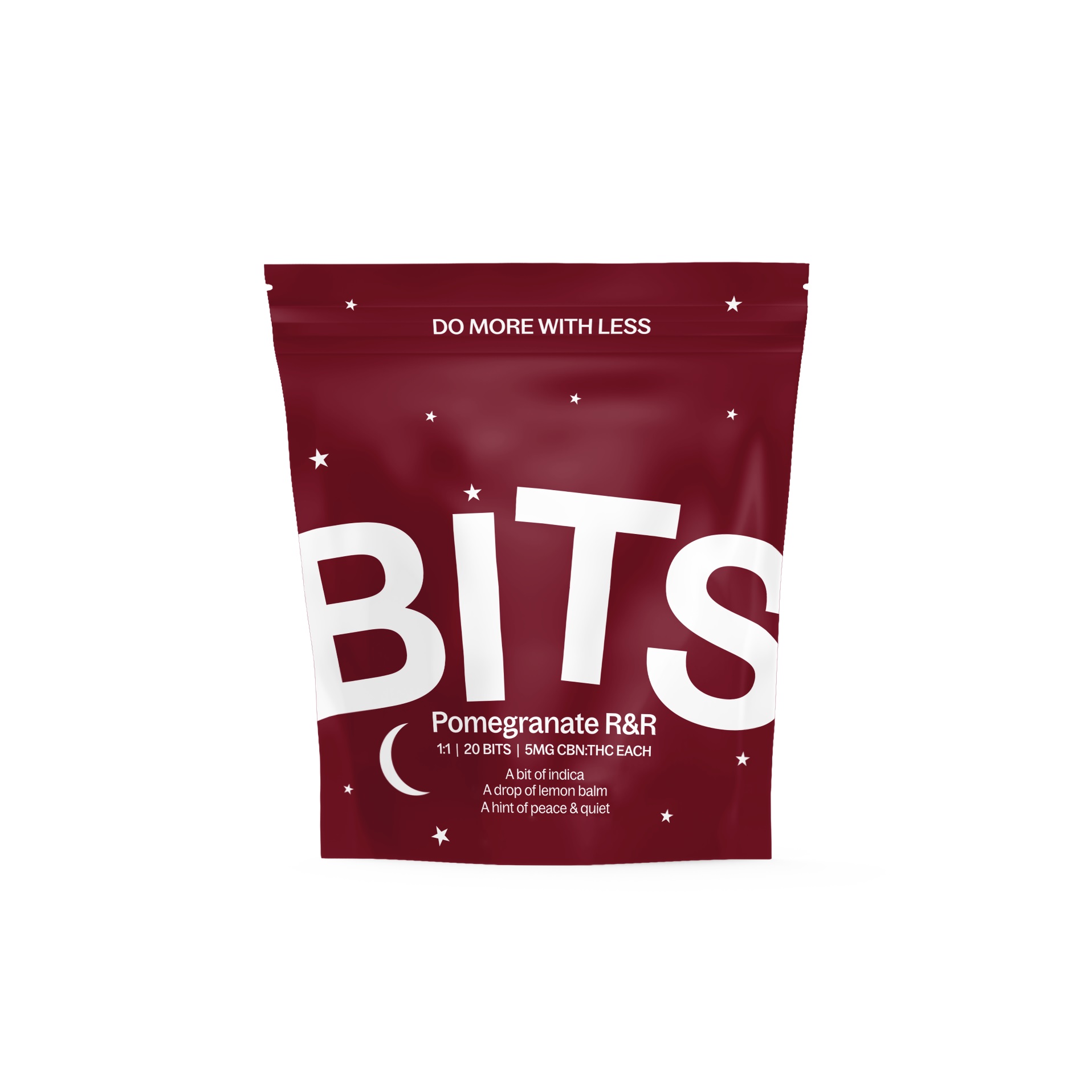 Photograph of Product: BITS 1:1 Pomegranate R&R Gummies