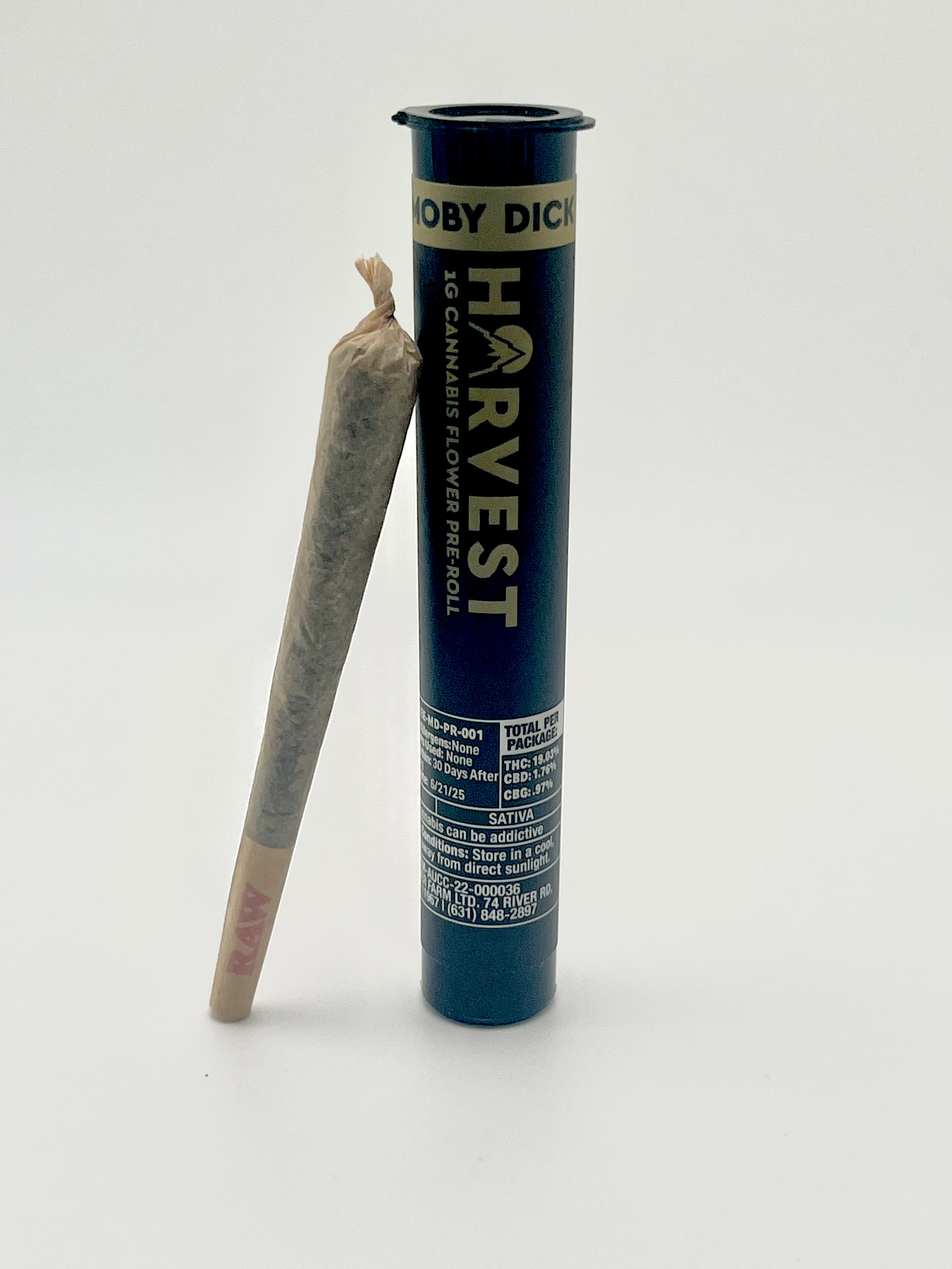 Photograph of product: Harvest - MobyDick Og - Preroll ( Oui'd )