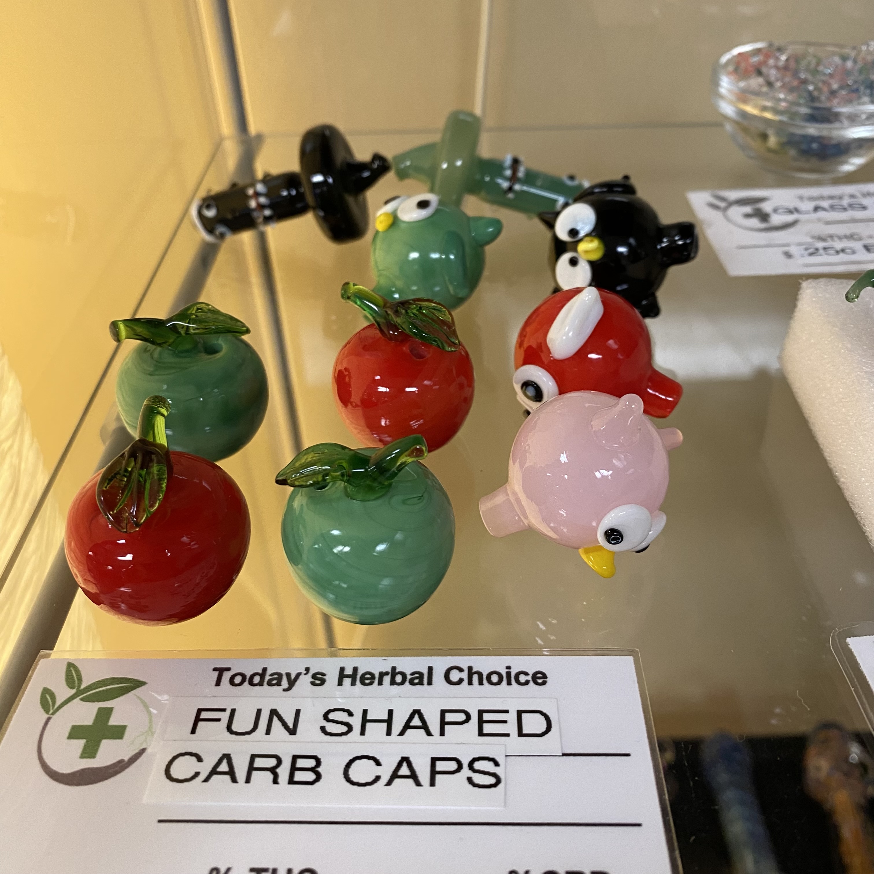 Photograph of product: Fun Shaped Carb Caps