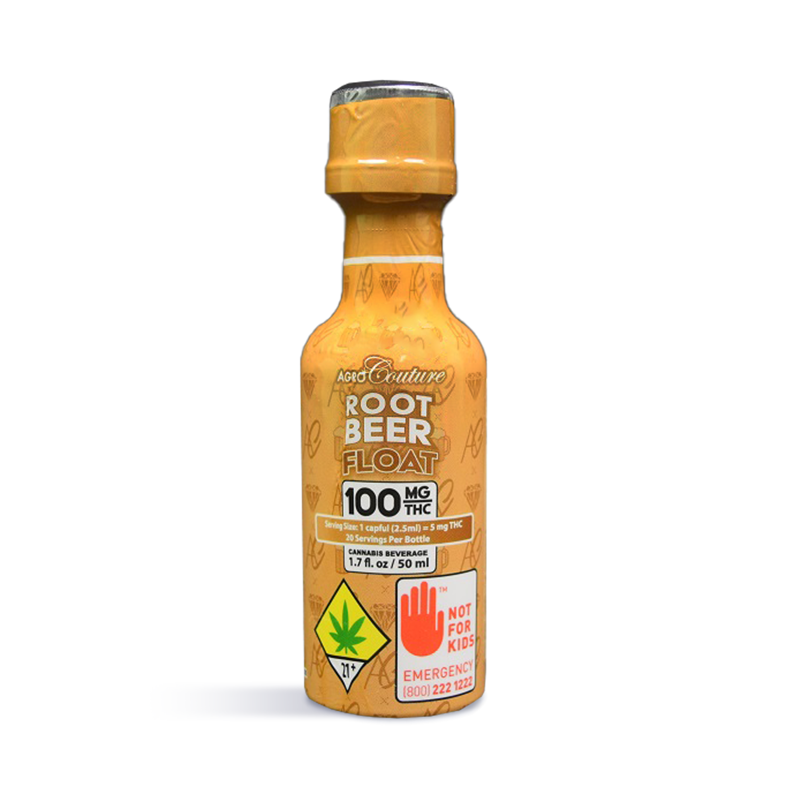 Photograph of product: Agro Couture - Root Beer Float - 100mg Liquid Edible - 1.7 oz