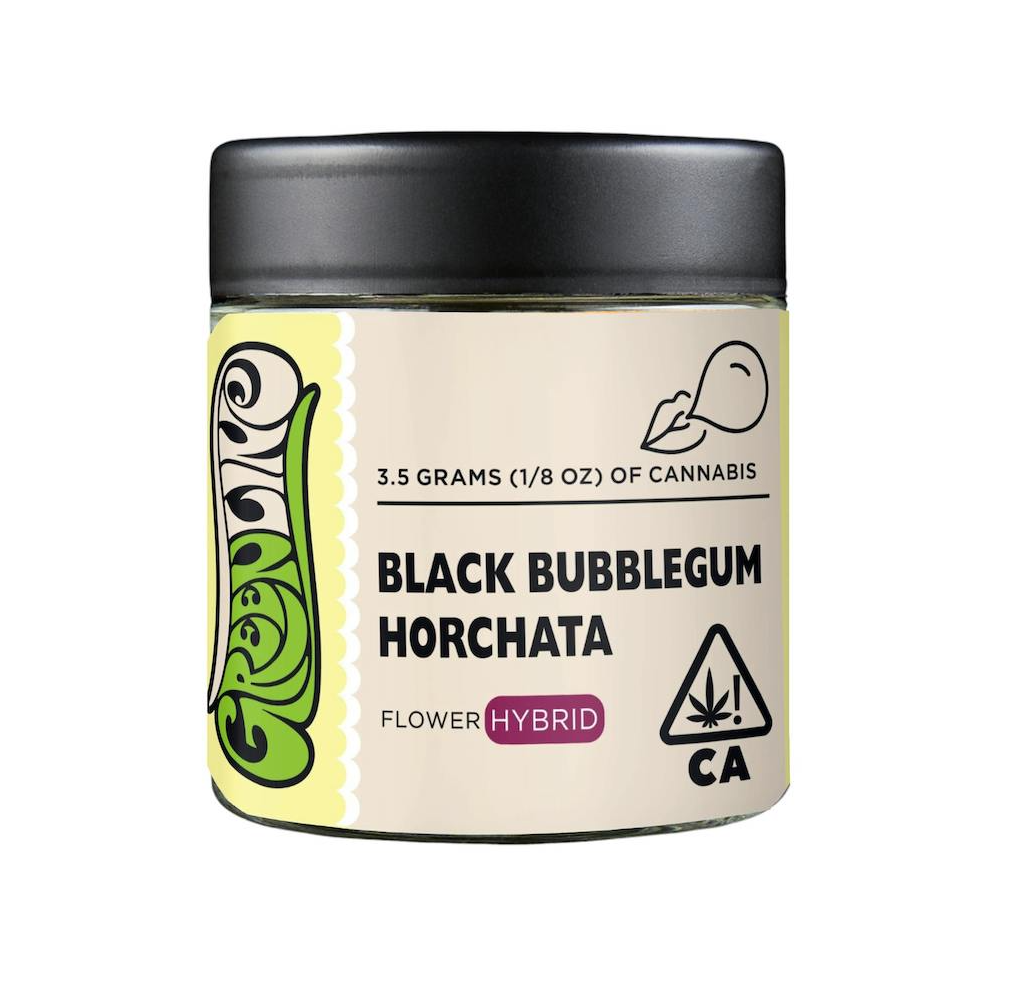 Photograph of product: 1/8 oz Black Bubblegum Horchata (Hybrid) Indoor Flower TH-oui:31% $39 or 2/$60 - 3.5g