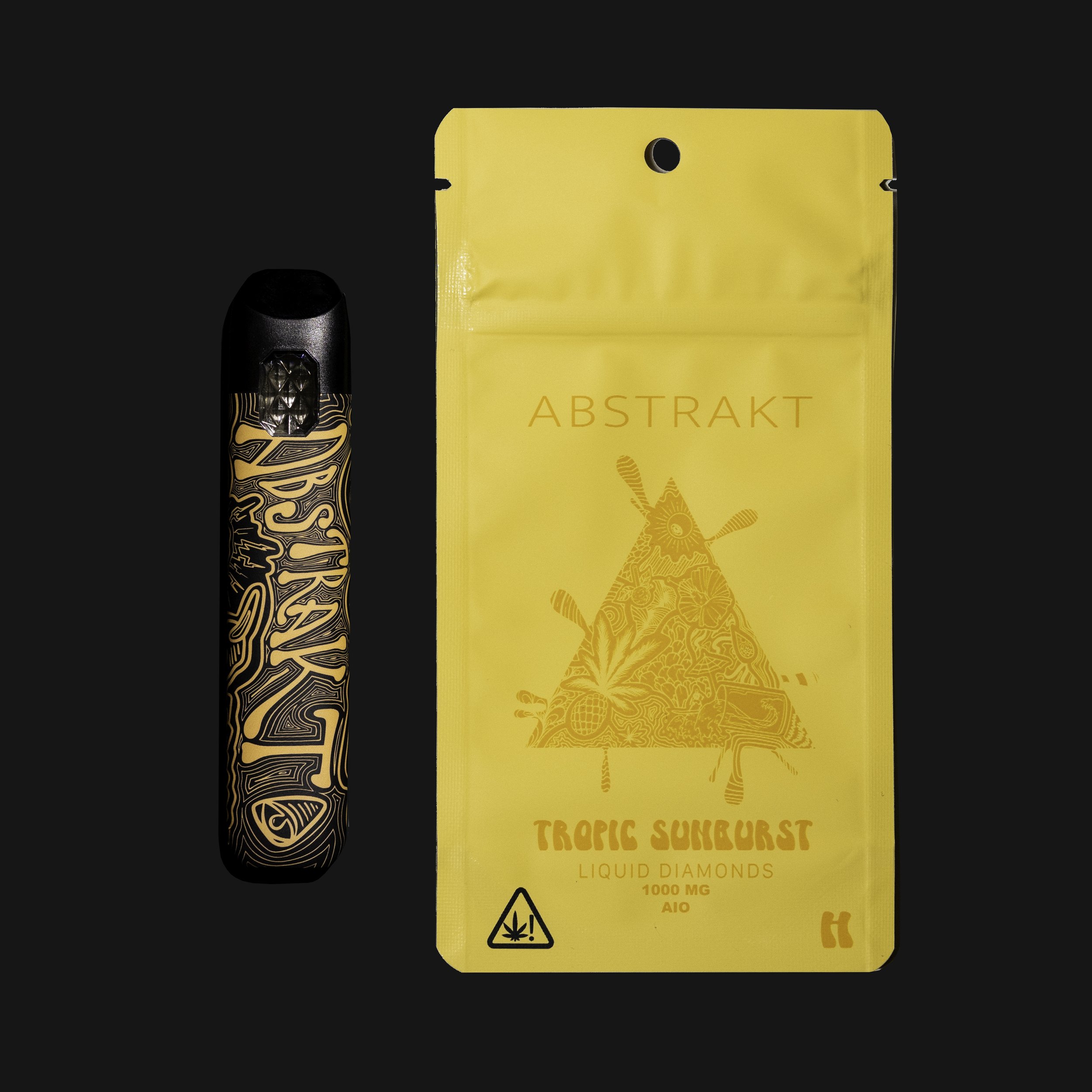 Photograph of Product: 1000mg Tropic Sunburst Liquid Diamonds AIO